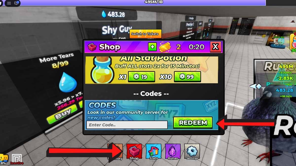 SCP Incremental Codes Redemption System