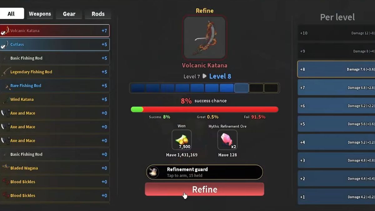 How to Unlock Refinement in Slayers 2