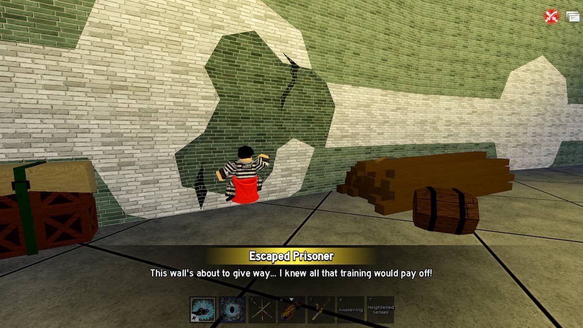 image showing a prisoner in Blox Fruits Prison Island