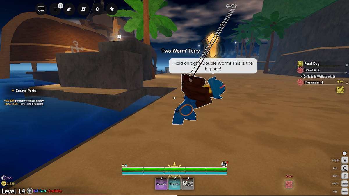 image showing a quest giver NPC in Grand Blue