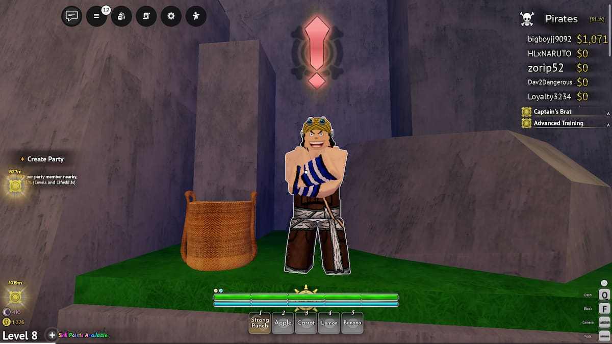 image showing the Captain Esopo NPC in Grand Blue