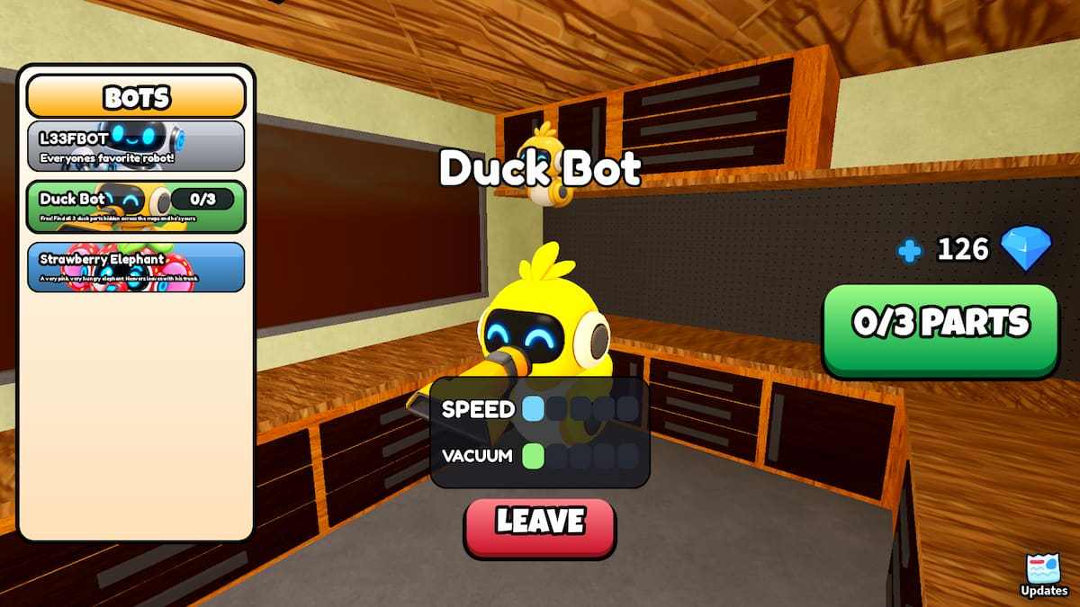 image showing the Duck Bot in Clean All The Leaves