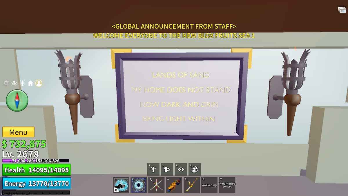 image showing the Secret Room on Blox Fruits Jungle Island