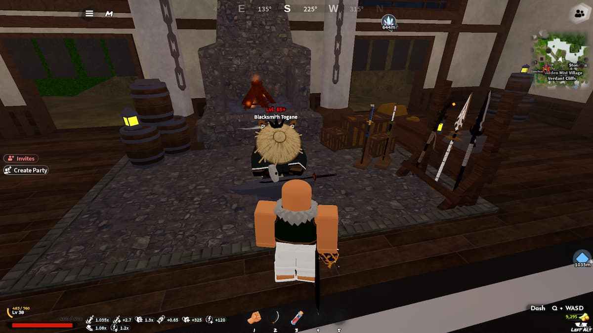 image showing the Blacksmith Togane NPC in Slayers 2