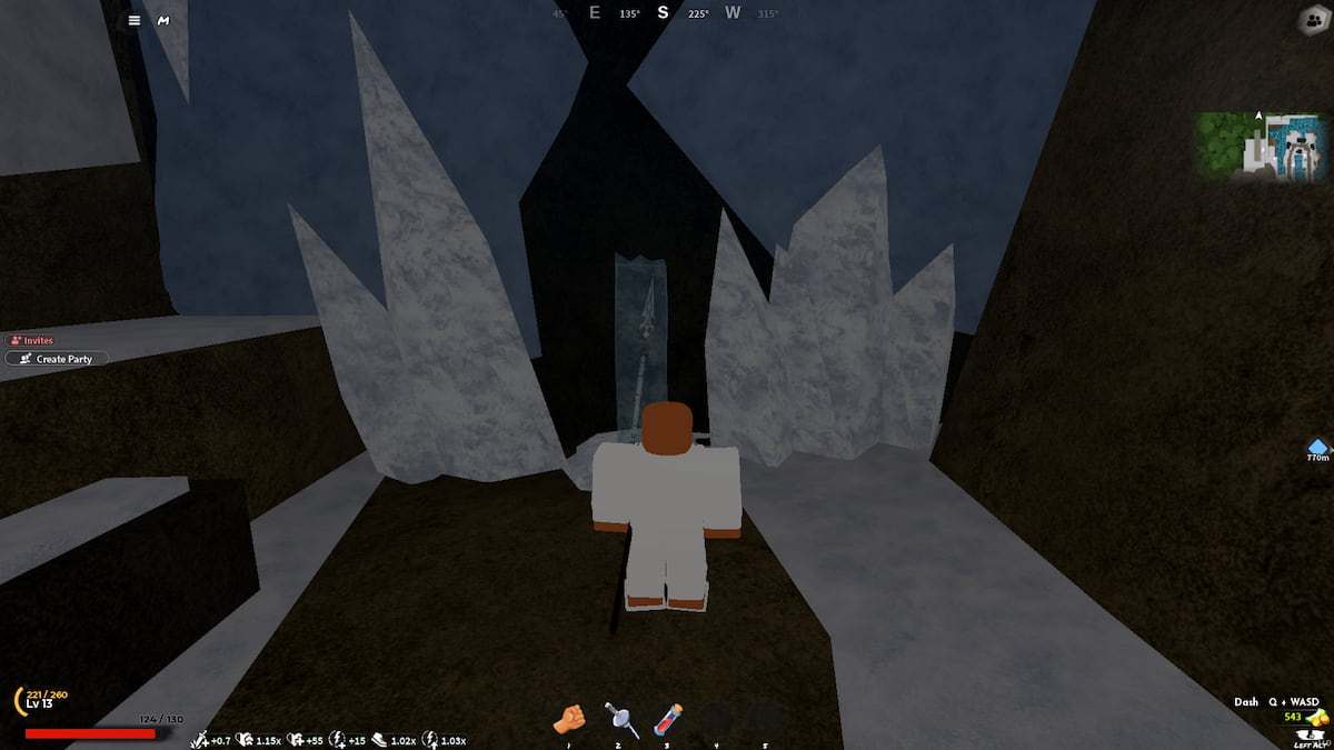 image showing the location of the Firstlight Spear in Slayers 2