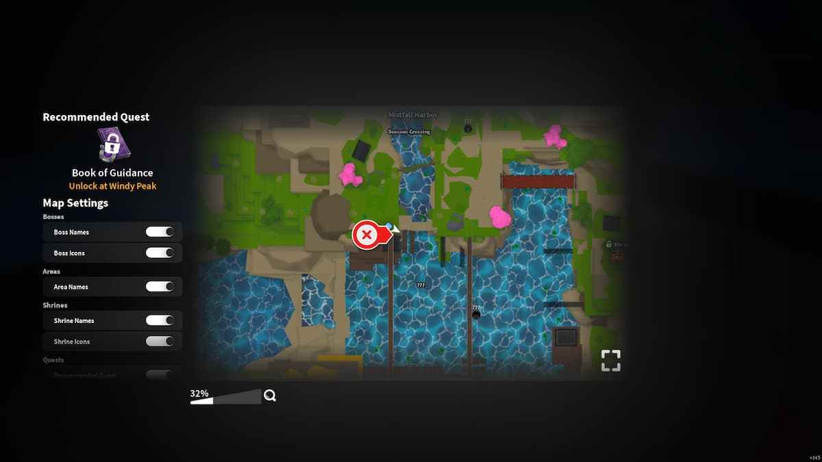 image showing the location of the Nightfall Katana Schematic in Slayers 2