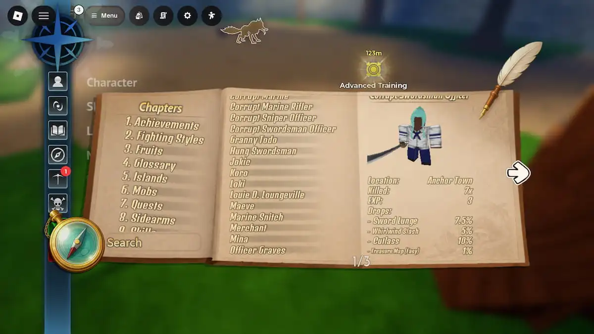 image showing the logbook in Grand Blue