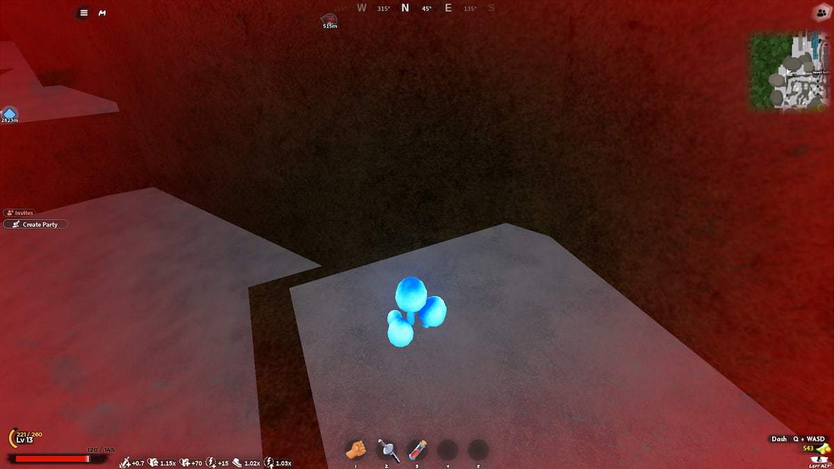 image showing the mushrooms in the cave in Slayers 2