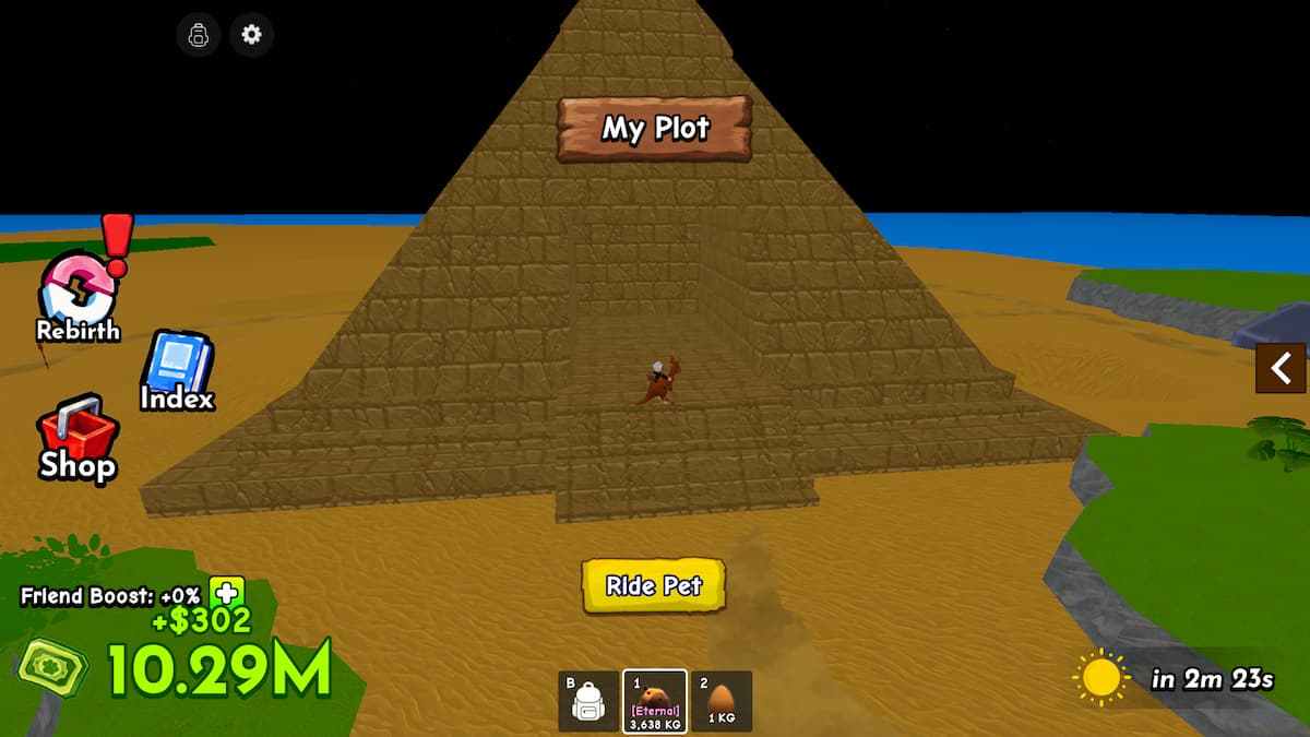 image showing the pyramid in Ride a Pet