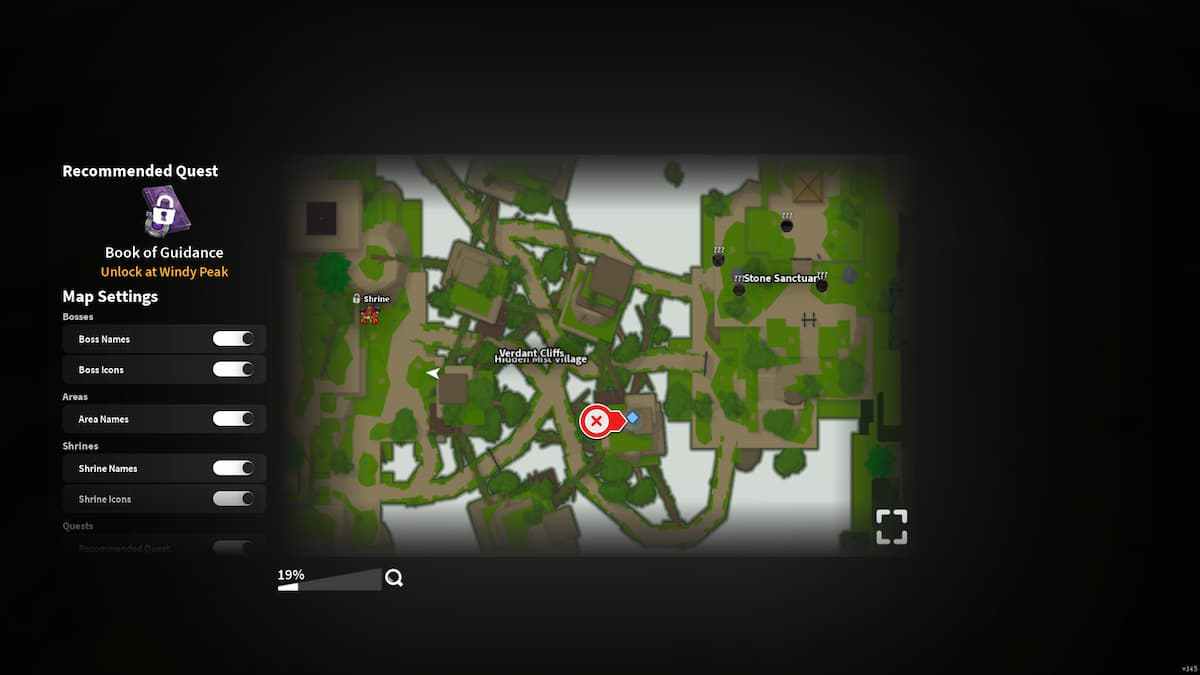 image showing the statue location in Hidden Mist Village