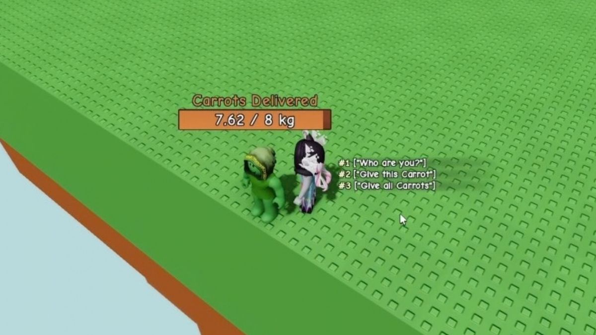 Grow a Garden Carrot quest NPC
