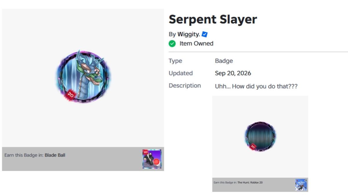 The secret Blade Ball Badge and UGC in Blade Ball Roblox