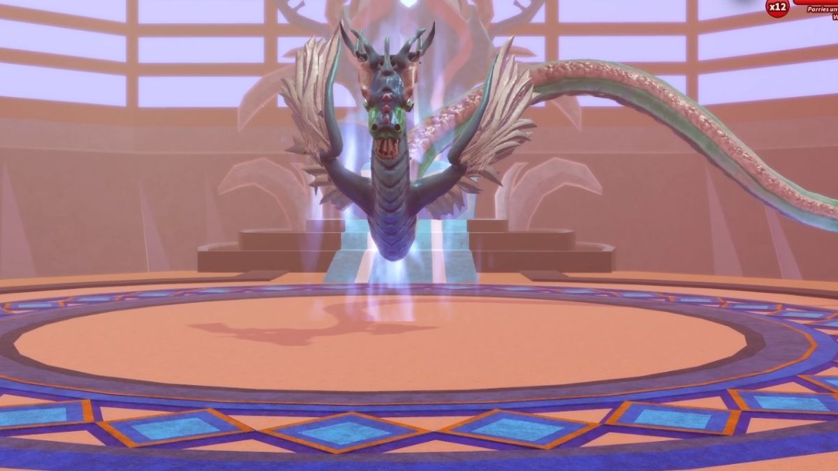 The World Serpent Boss you must defeat in Blade Ball