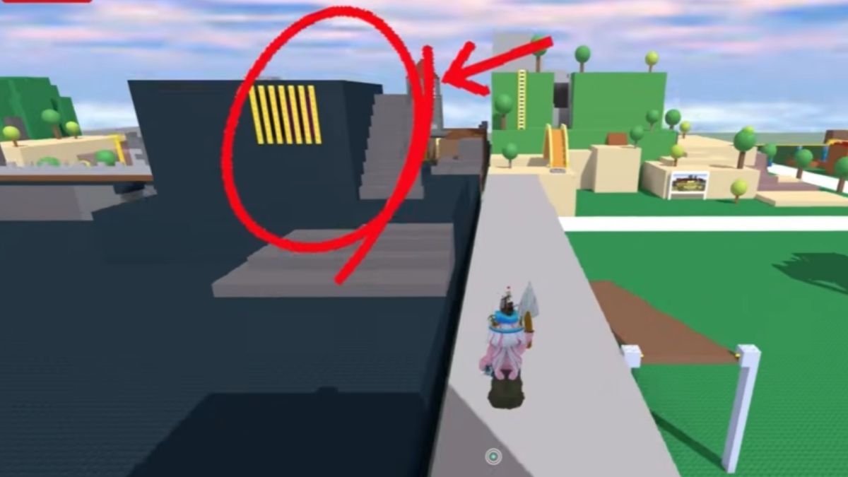 Second gift location in a castle in Crossroads Roblox