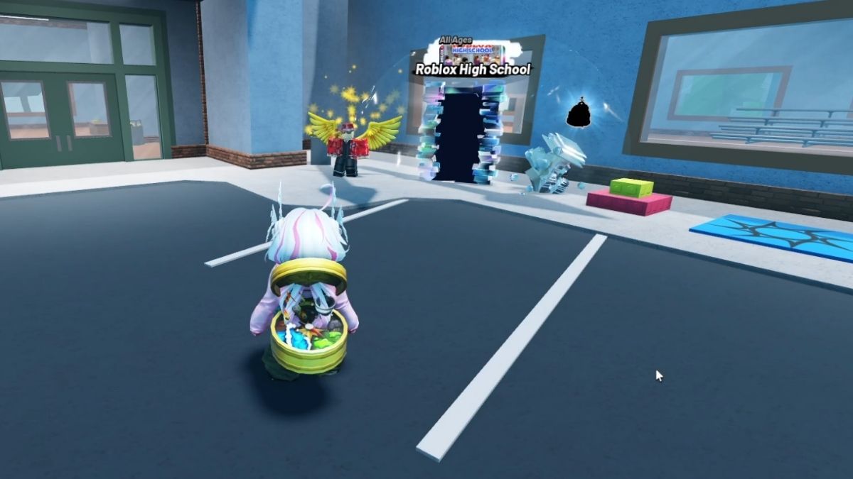 Main hub where you complete the minigame in Roblox High School