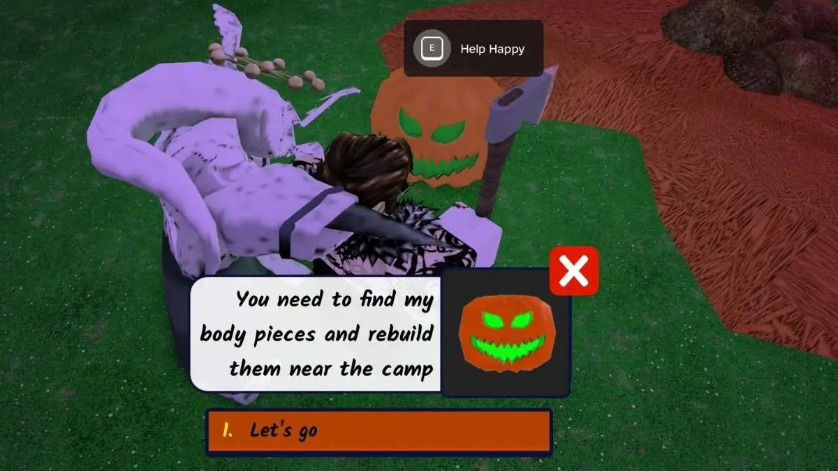 Starting Helping Happy Event in 99 Nights in the Forest