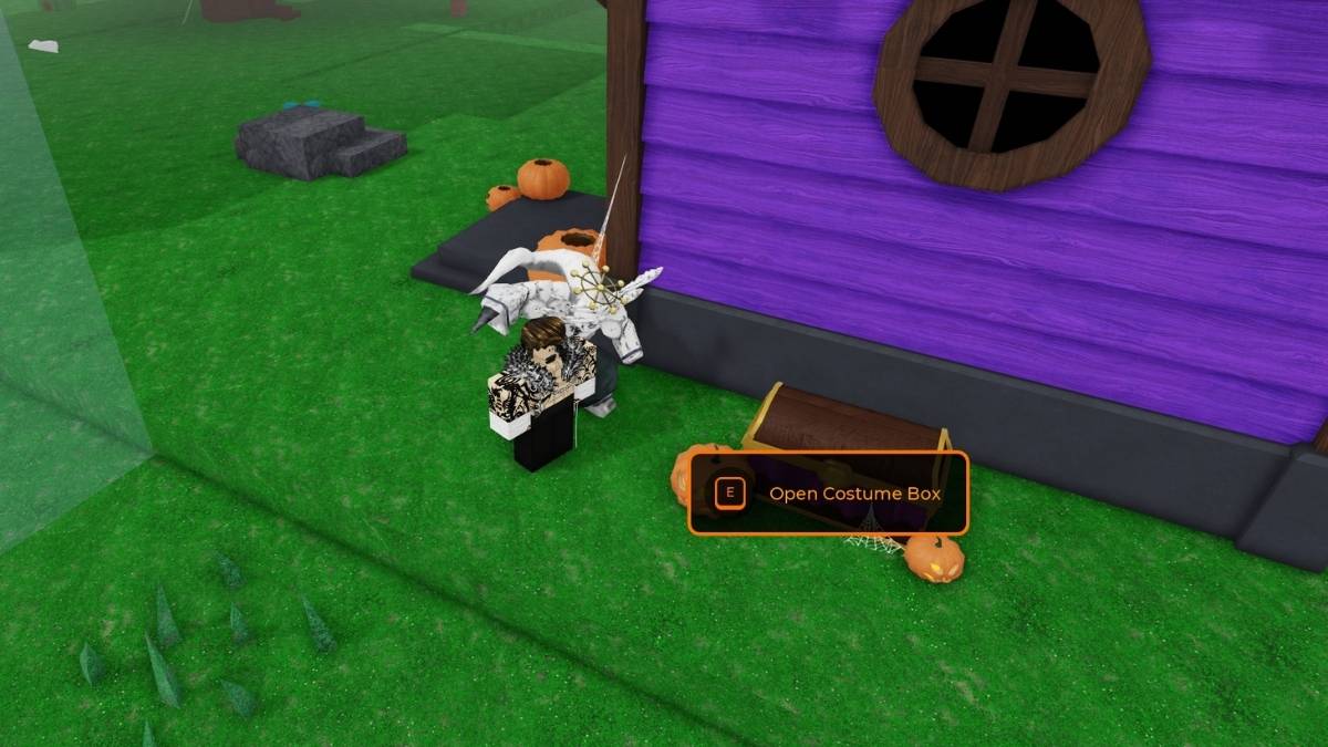 Purple Costume Box near a point of interest in 99 Nights in the Forest