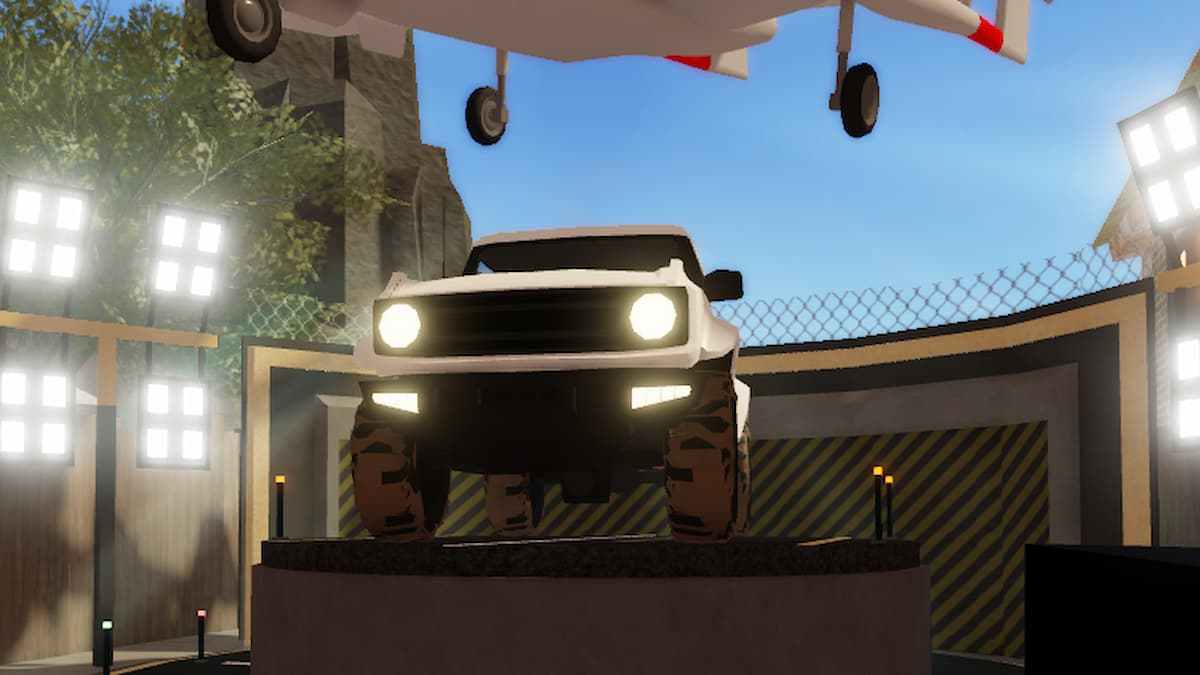 A Car in A Dusty Trip