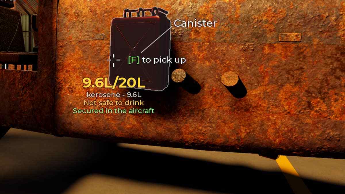 A Cannister Gas in A Long Flight