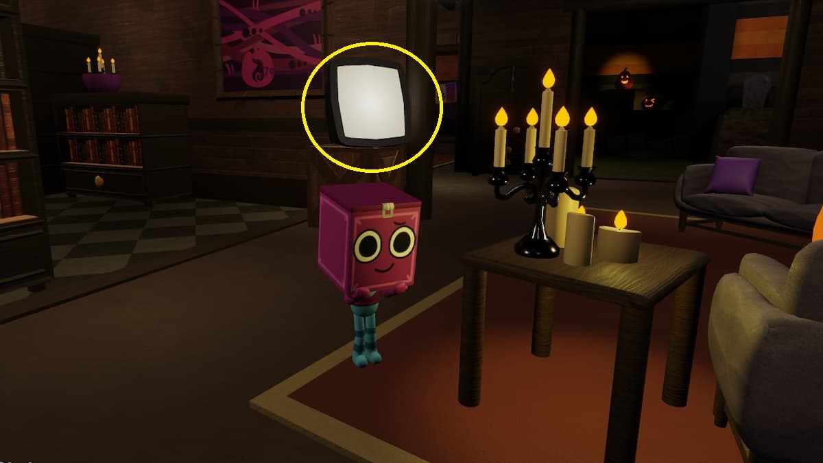 A tv in Dandy's World