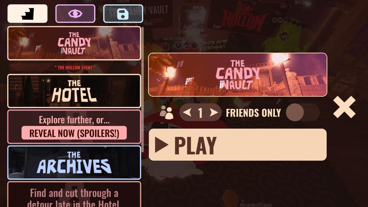 Candy Vault stage in Doors