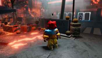 A player wearing the Liquefactive Bighead