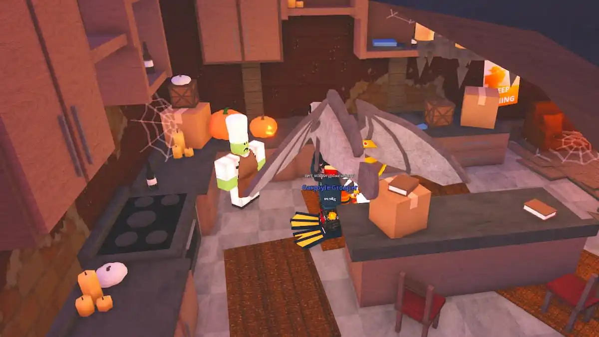 A player giving a fish to the chef NPC in Fisch
