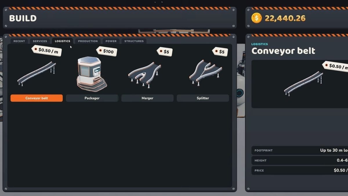 Conveyor Belts in Moon Sweepers