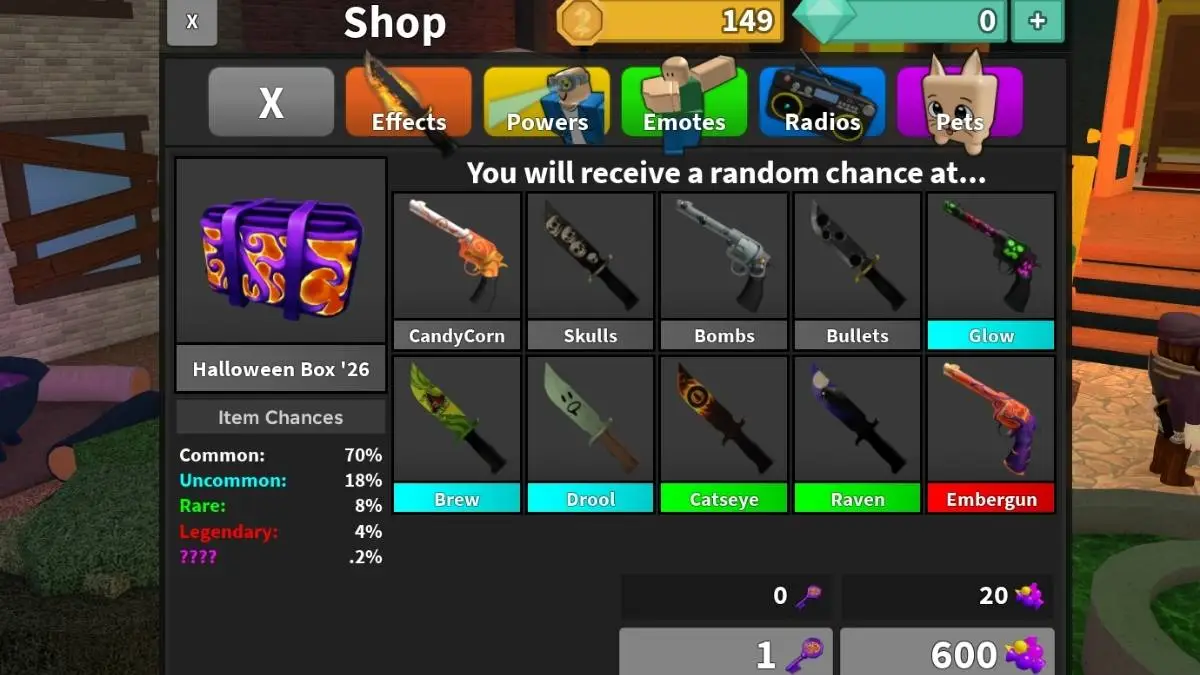 Halloween Box in Murder Mystery 2