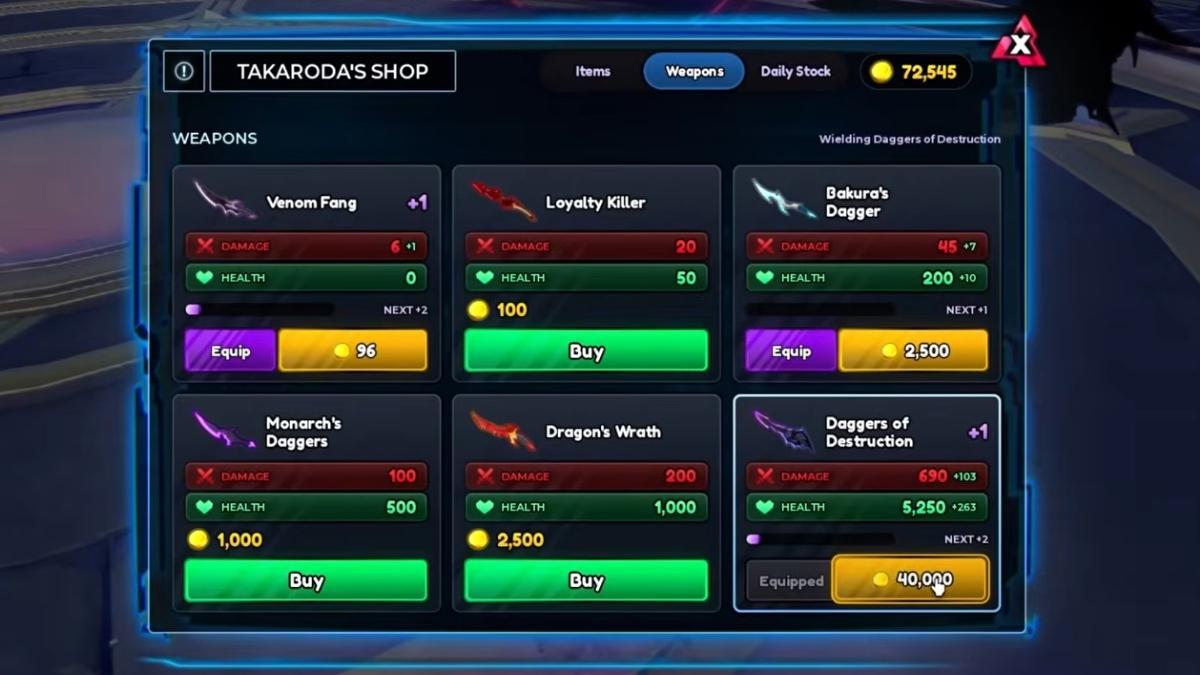 True Shadow Monarch Weapons in Vanguards