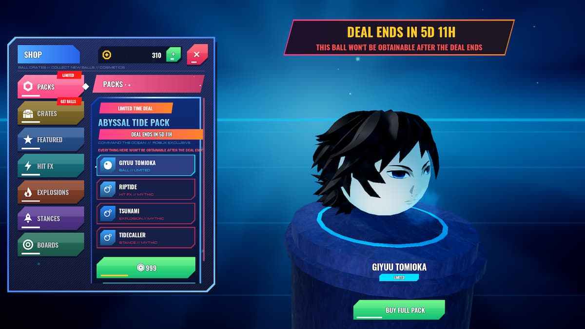 Anime Ball vs Ball limited pack in the Shop