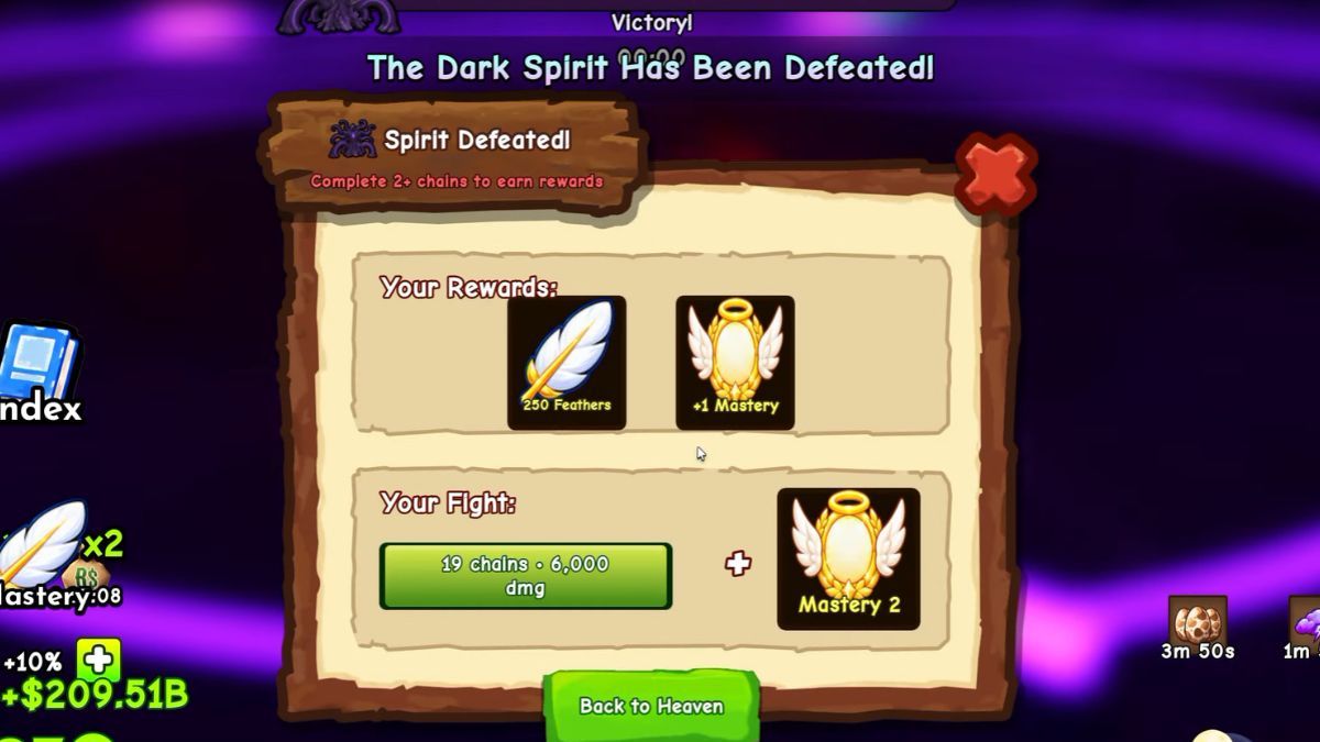Feathers in Ride a Pet - Void Boss Fight