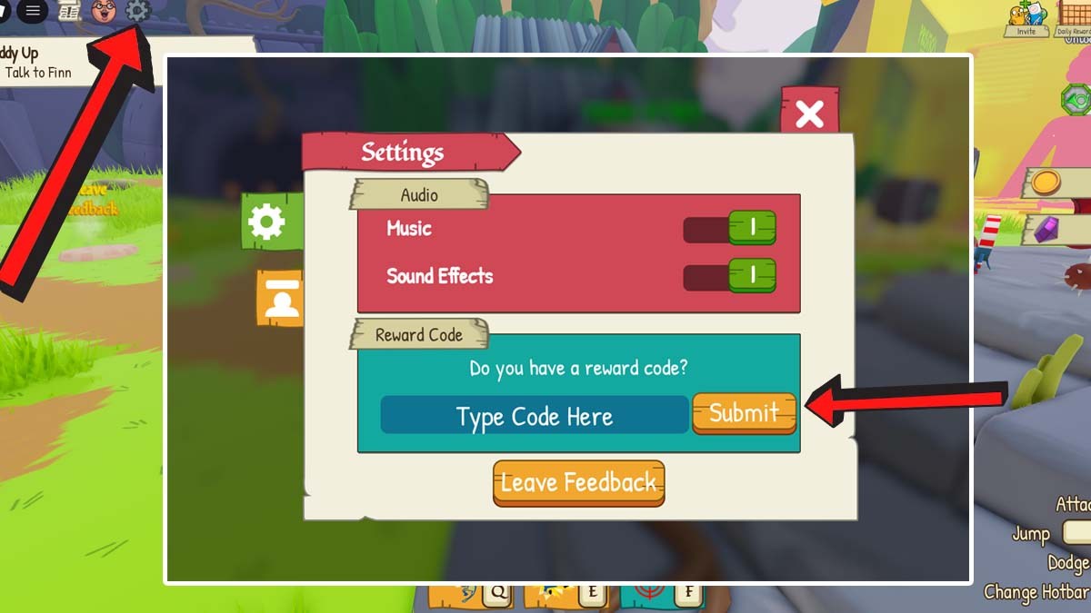 Adventure Time RPG Codes Redemption System