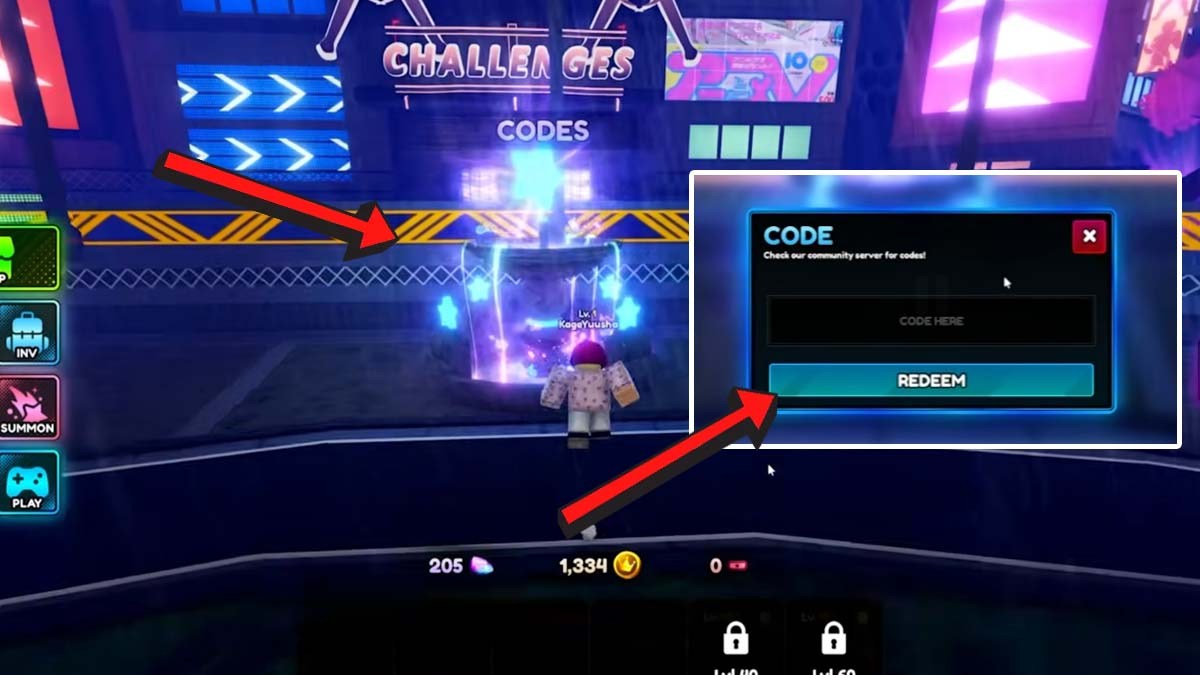 Anime Galaxies Codes Redemption System pop-up window and codes fountain