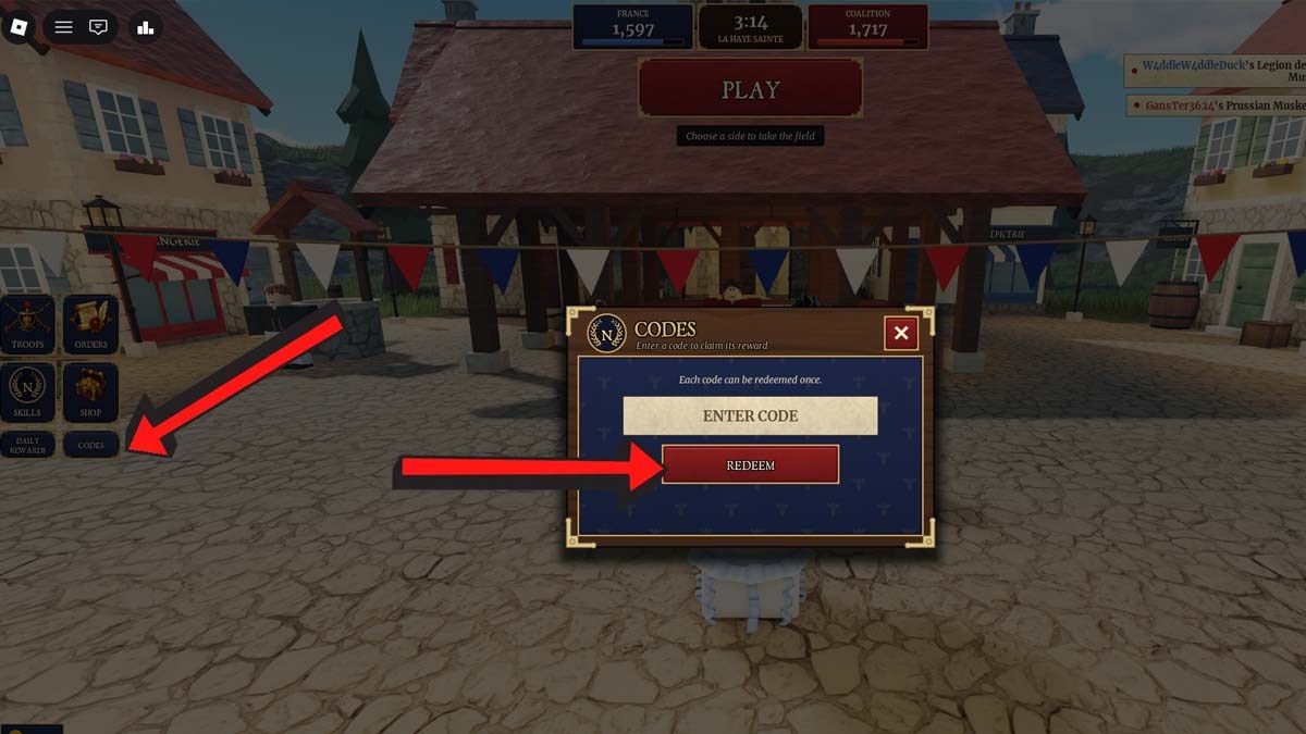 Be a General Codes Redemption System