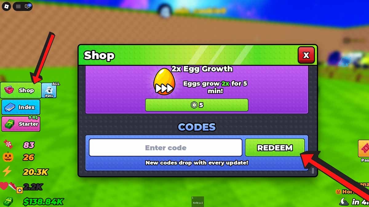 Beat the Boss and Steal Codes Redemption System