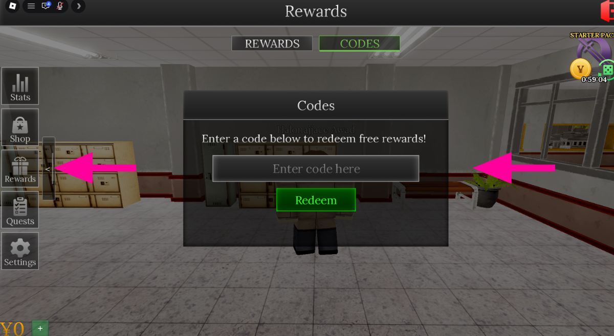 How to Redeem Codes in Anime High School RP