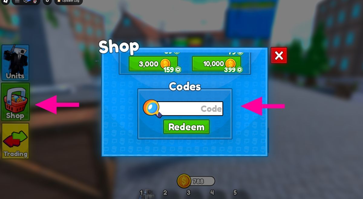 How to Redeem Codes in Cameraman Tower Defense