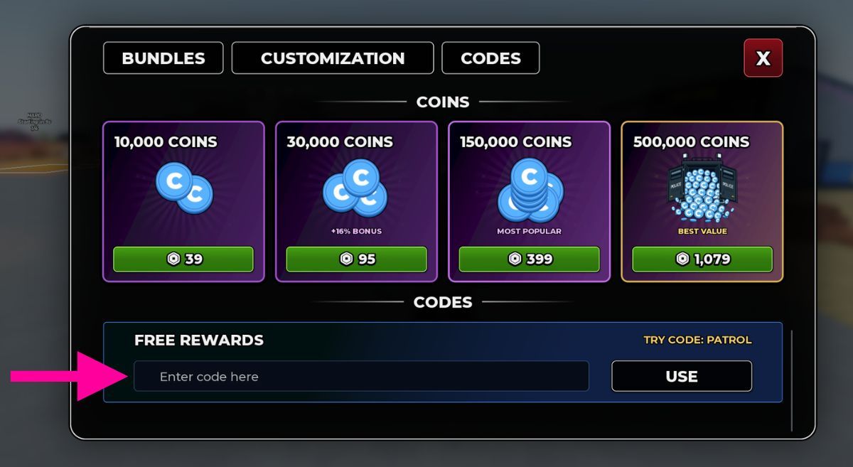 How to Redeem Codes in Highway Patrol
