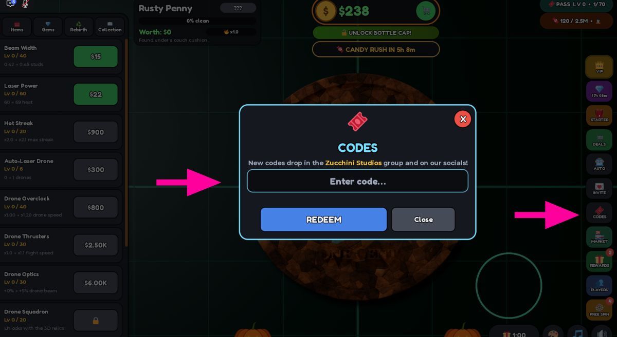 How to Redeem Codes in Rust Blaster