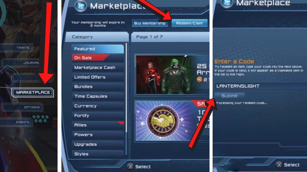 DC Universe Online Codes Redemption System