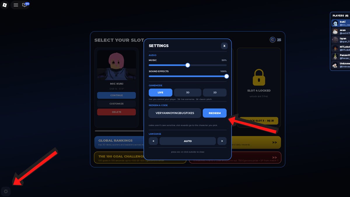 Start Your Blue Lock Career Codes Redemption System