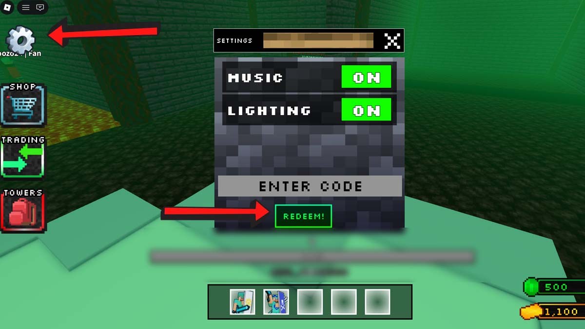 Unstable Tower Defense Codes Redemption System