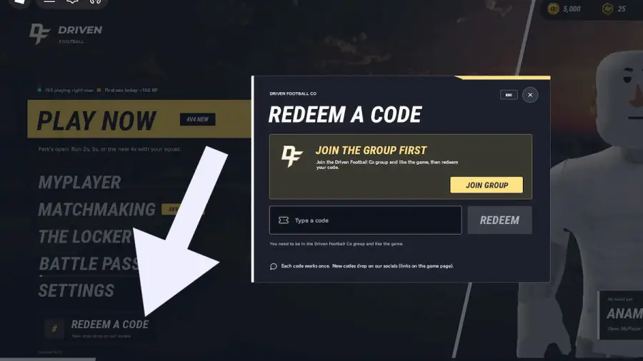 Driven Football Codes (October 2026) [UPD] [OPEN TESTING] — Free DF ...
