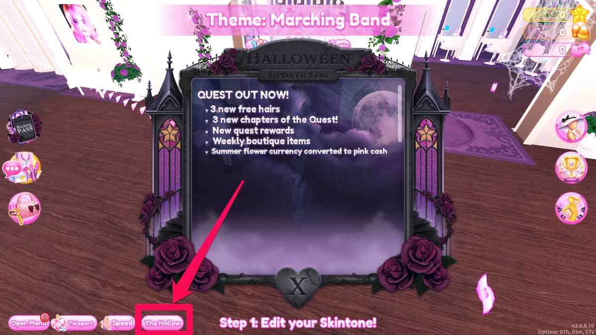 image showing The Hollow button in Dress to Impress