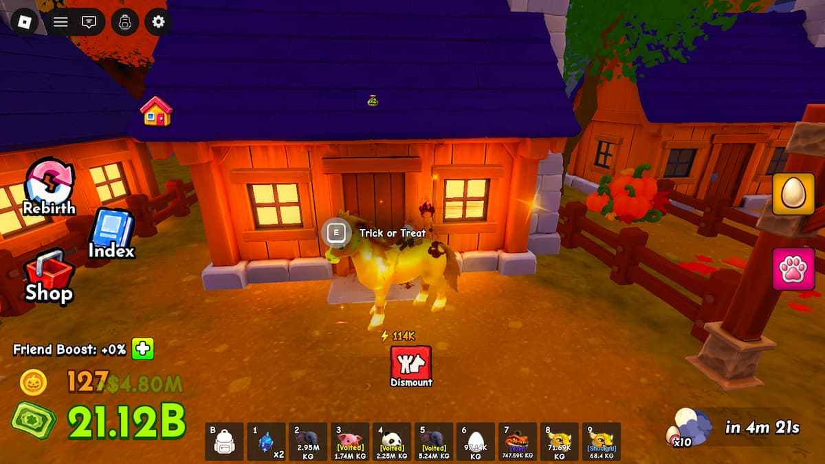 image showing Trick or Treat location in Ride a Pet