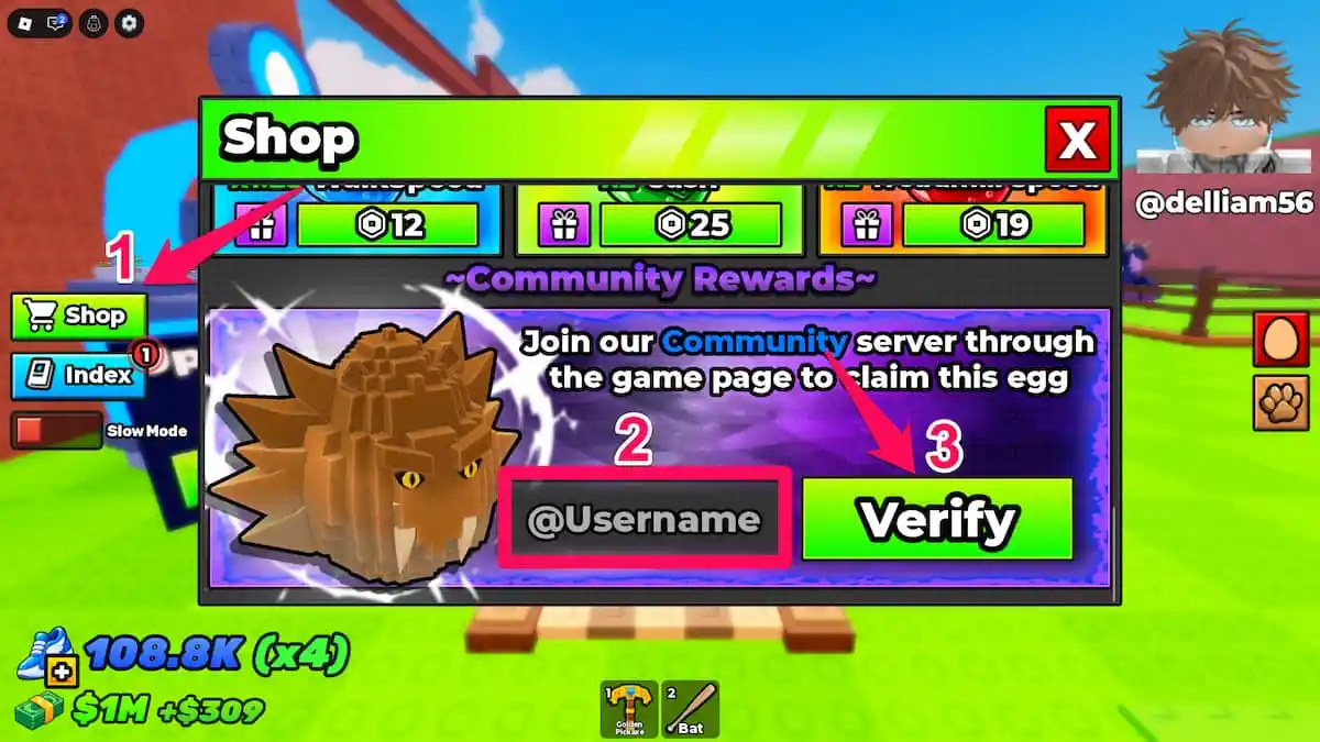 image showing how to claim the Sabertooth Egg in Break and Steal an Egg