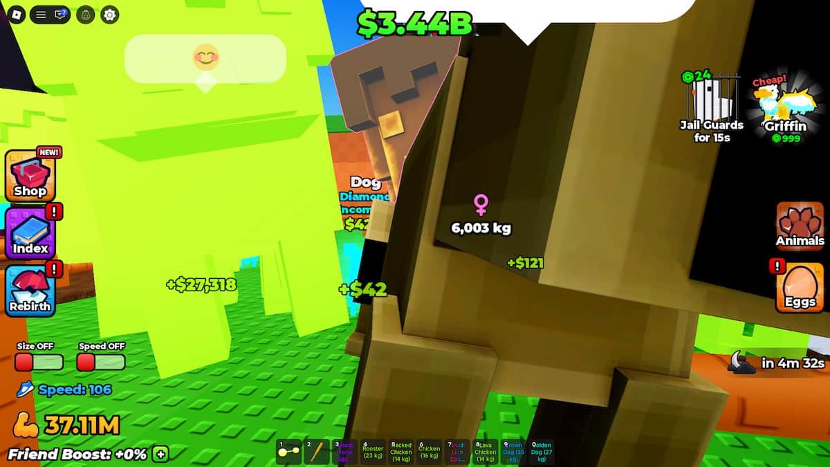 image showing mutated pets in +1 Strength for Eggs