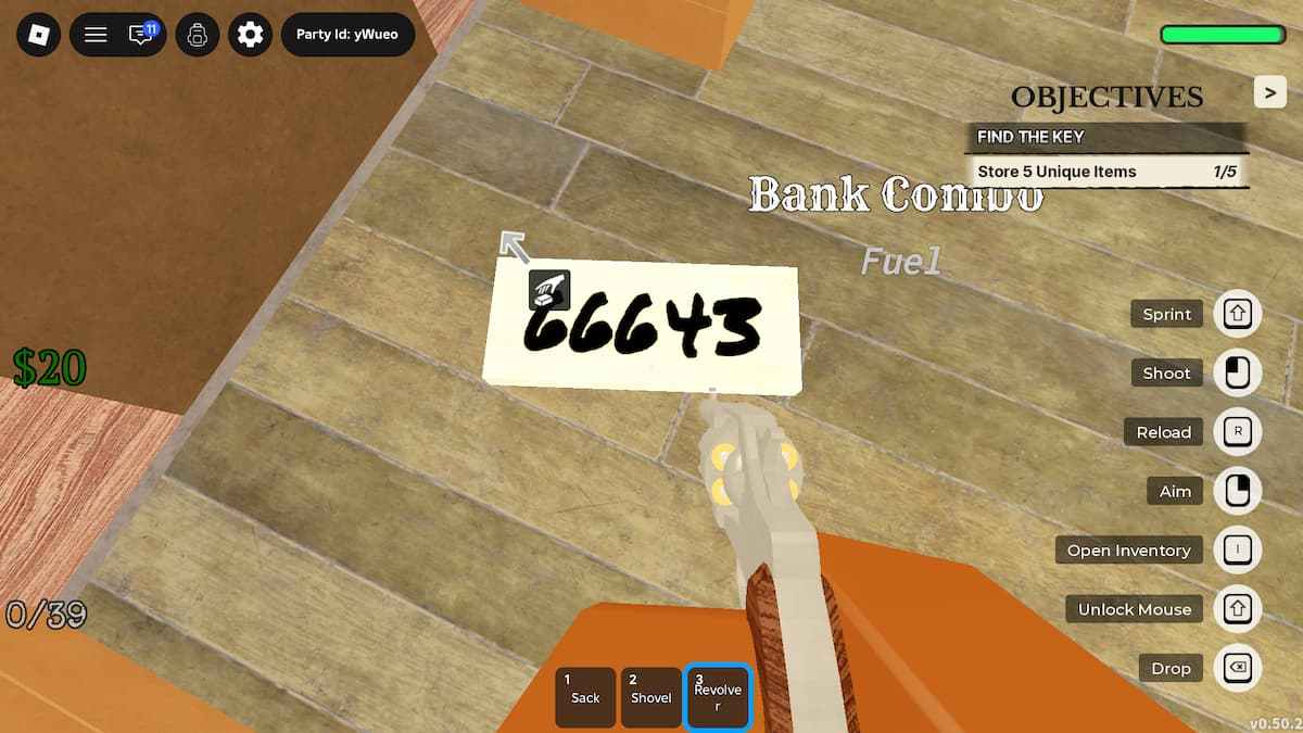 image showing the Code in Dead Rails The Hollow Event