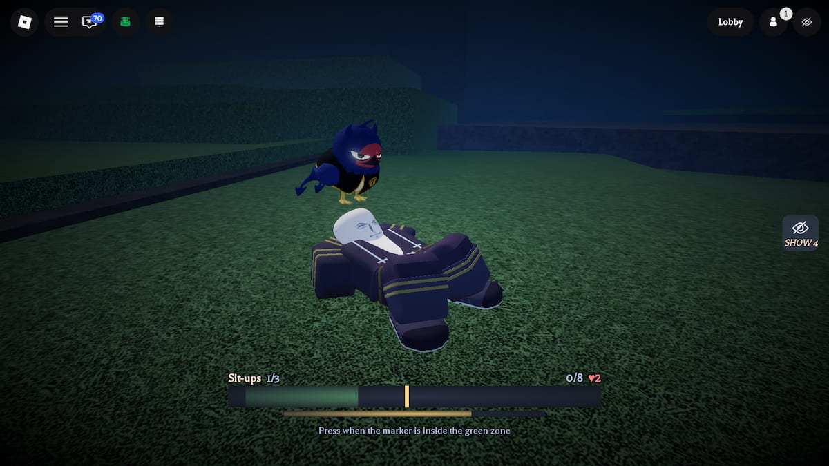 image showing the Double Jump training in Clover Time
